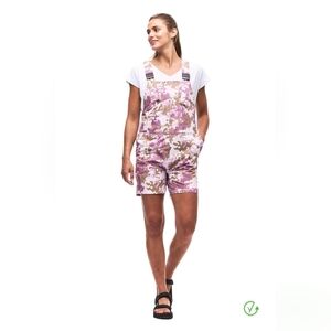 NWT ! INDYEVA VANE Short Overalls Camo Size Small Color Purple, Green And Cream